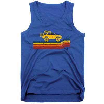 Retro Runner Tracks 4x4 Offload Camping Tank Top