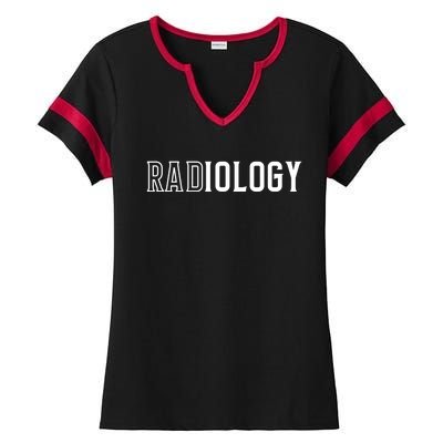 Rad Radiology Tech Simple Unique Xgiftray Tech Gift Idea Cute Gift Ladies Halftime Notch Neck Tee