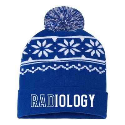 Rad Radiology Tech Simple Unique Xray Tech Gift Idea Gift USA-Made Snowflake Beanie