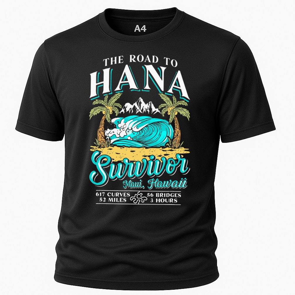 RJC Road to Hana Survivor Maui Hawaii Trip Adventure Cooling Performance Crew T-Shirt