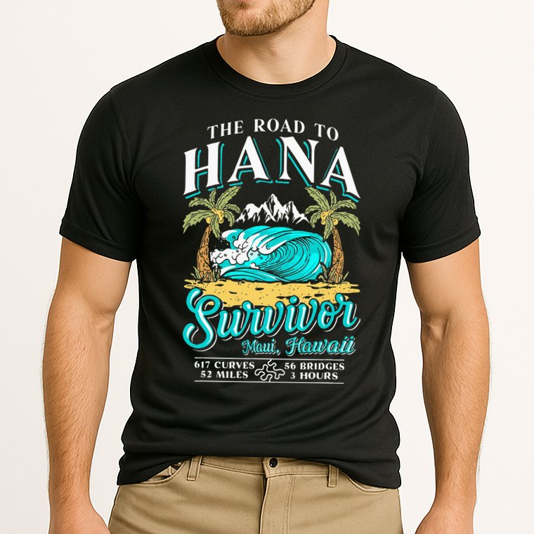 RJC Road to Hana Survivor Maui Hawaii Trip Adventure Cooling Performance Crew T-Shirt