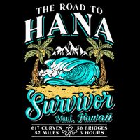 RJC Road to Hana Survivor Maui Hawaii Trip Adventure Cooling Performance Crew T-Shirt