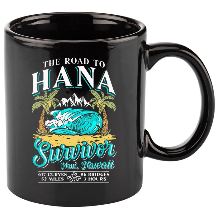 RJC Road to Hana Survivor Maui Hawaii Trip Adventure 11oz C Handle Ceramic Mug