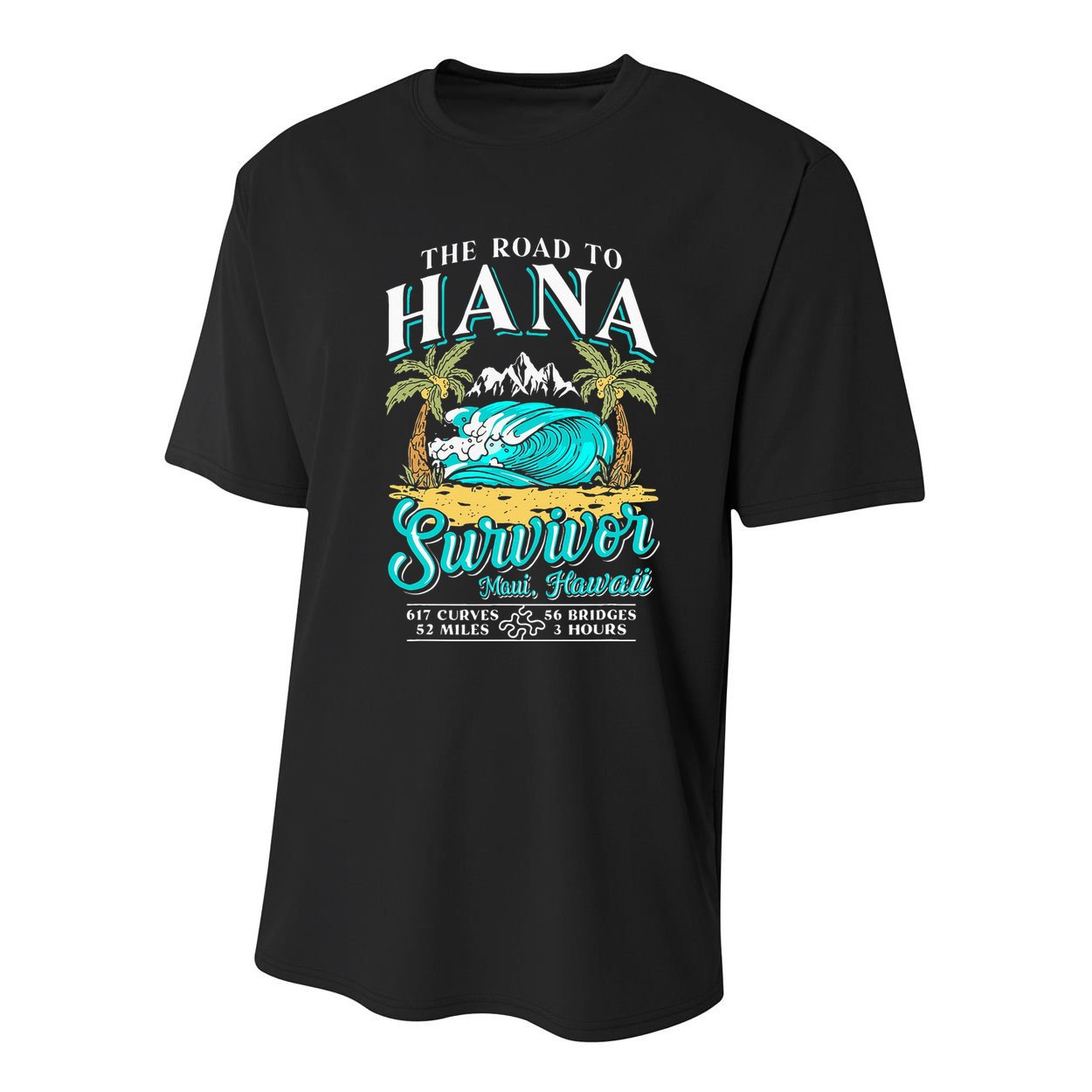 RJC Road to Hana Survivor Maui Hawaii Trip Adventure Youth Performance Sprint T-Shirt