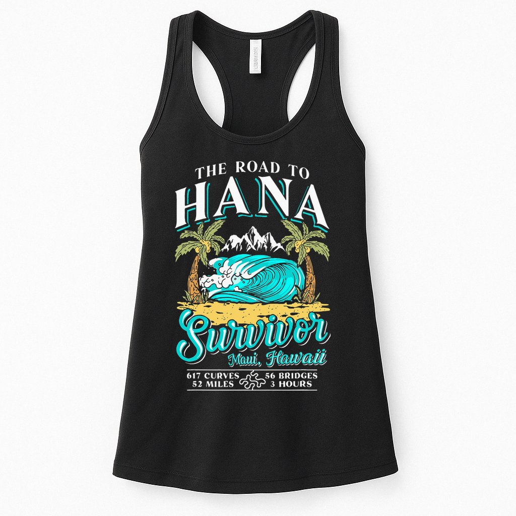 RJC Road to Hana Survivor Maui Hawaii Trip Adventure Womens Tank Top