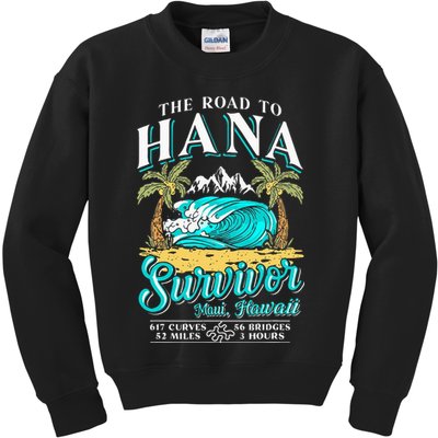 RJC Road to Hana Survivor Maui Hawaii Trip Adventure Kids Sweatshirt