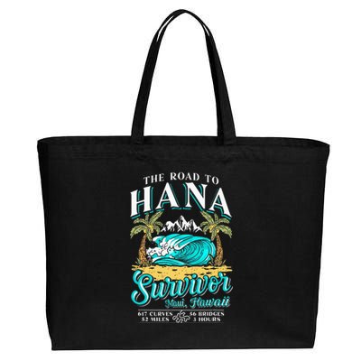 RJC Road to Hana Survivor Maui Hawaii Trip Adventure Cotton Canvas Jumbo Tote