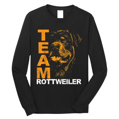 Rottweiler Rottie Team Love Dog Owners Long Sleeve Shirt