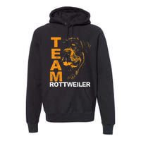 Rottweiler Rottie Team Love Dog Owners Premium Hoodie