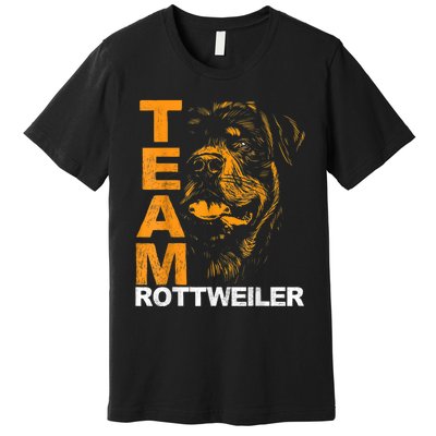 Rottweiler Rottie Team Love Dog Owners Premium T-Shirt