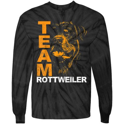 Rottweiler Rottie Team Love Dog Owners Tie-Dye Long Sleeve Shirt