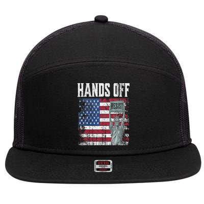 Resist Resistance USA Statue Of Liberty Hands Off Protest 7 Panel Mesh Trucker Snapback Hat