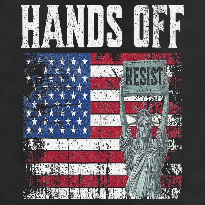 Resist Resistance USA Statue Of Liberty Hands Off Protest 7 Panel Mesh Trucker Snapback Hat