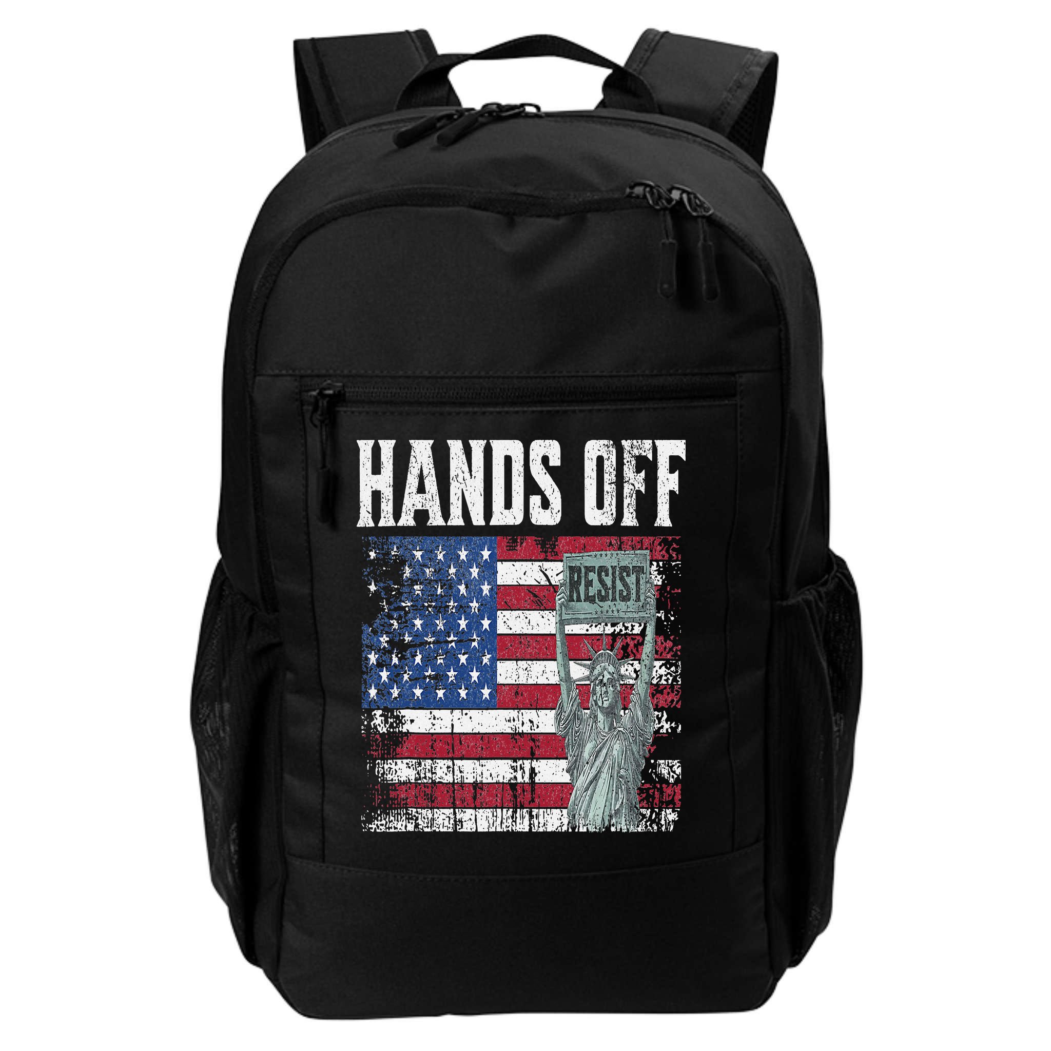 Resist Resistance USA Statue Of Liberty Hands Off Protest Backpack