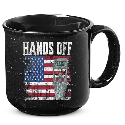 Resist Resistance USA Statue Of Liberty Hands Off Protest 15oz Campfire Ceramic Mug