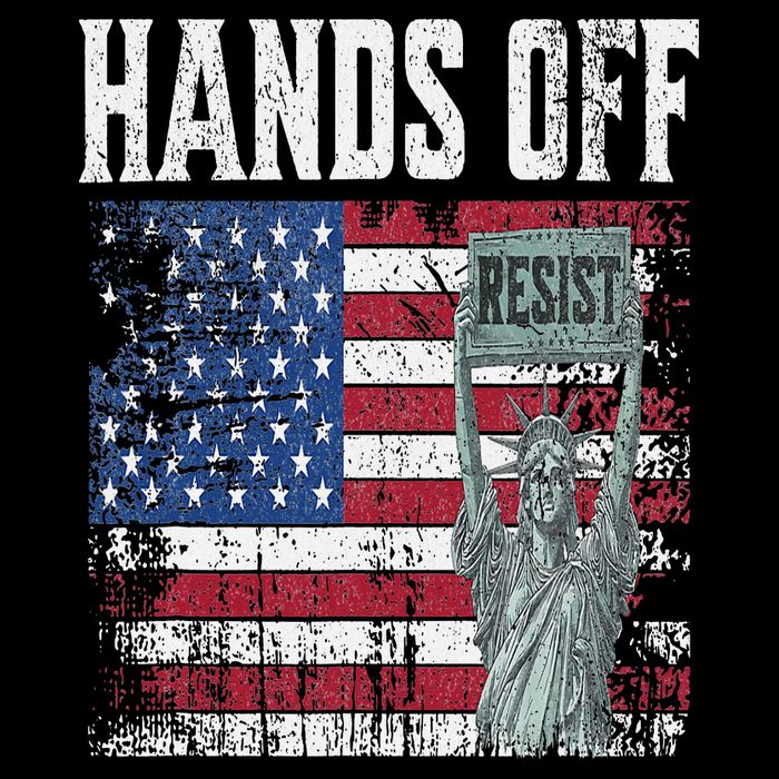 Resist Resistance USA Statue Of Liberty Hands Off Protest Poster