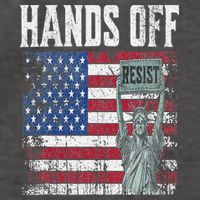 Resist Resistance USA Statue Of Liberty Hands Off Protest Vector Backpack