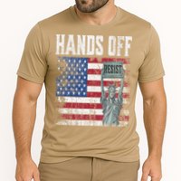 Resist Resistance USA Statue Of Liberty Hands Off Protest Cooling Performance Crew T-Shirt