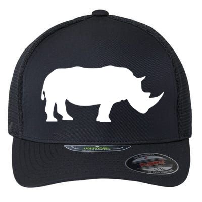 Rhinoceros Rhino Unicorn Wild Animal Lover Flexfit Unipanel Trucker Cap