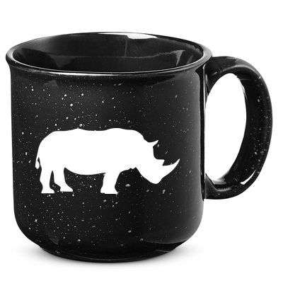 Rhinoceros Rhino Unicorn Wild Animal Lover 15oz Campfire Ceramic Mug