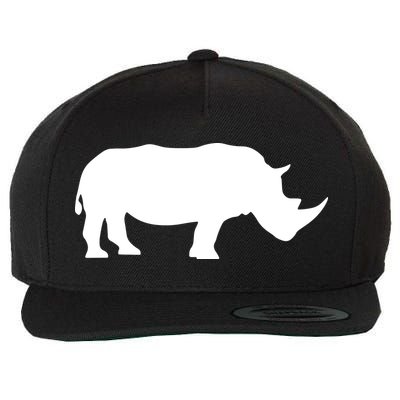 Rhinoceros Rhino Unicorn Wild Animal Lover Wool Snapback Cap