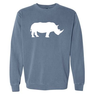 Rhinoceros Rhino Unicorn Wild Animal Lover Garment-Dyed Sweatshirt