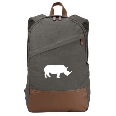 Rhinoceros Rhino Unicorn Wild Animal Lover Cotton Canvas Backpack