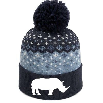 Rhinoceros Rhino Unicorn Wild Animal Lover The Baniff Cuffed Pom Beanie