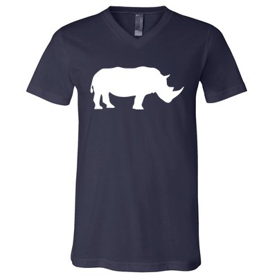 Rhinoceros Rhino Unicorn Wild Animal Lover V-Neck T-Shirt