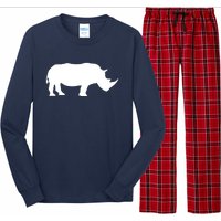 Rhinoceros Rhino Unicorn Wild Animal Lover Long Sleeve Pajama Set