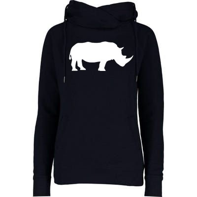 Rhinoceros Rhino Unicorn Wild Animal Lover Womens Funnel Neck Pullover Hood