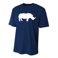 Rhinoceros Rhino Unicorn Wild Animal Lover Performance Sprint T-Shirt