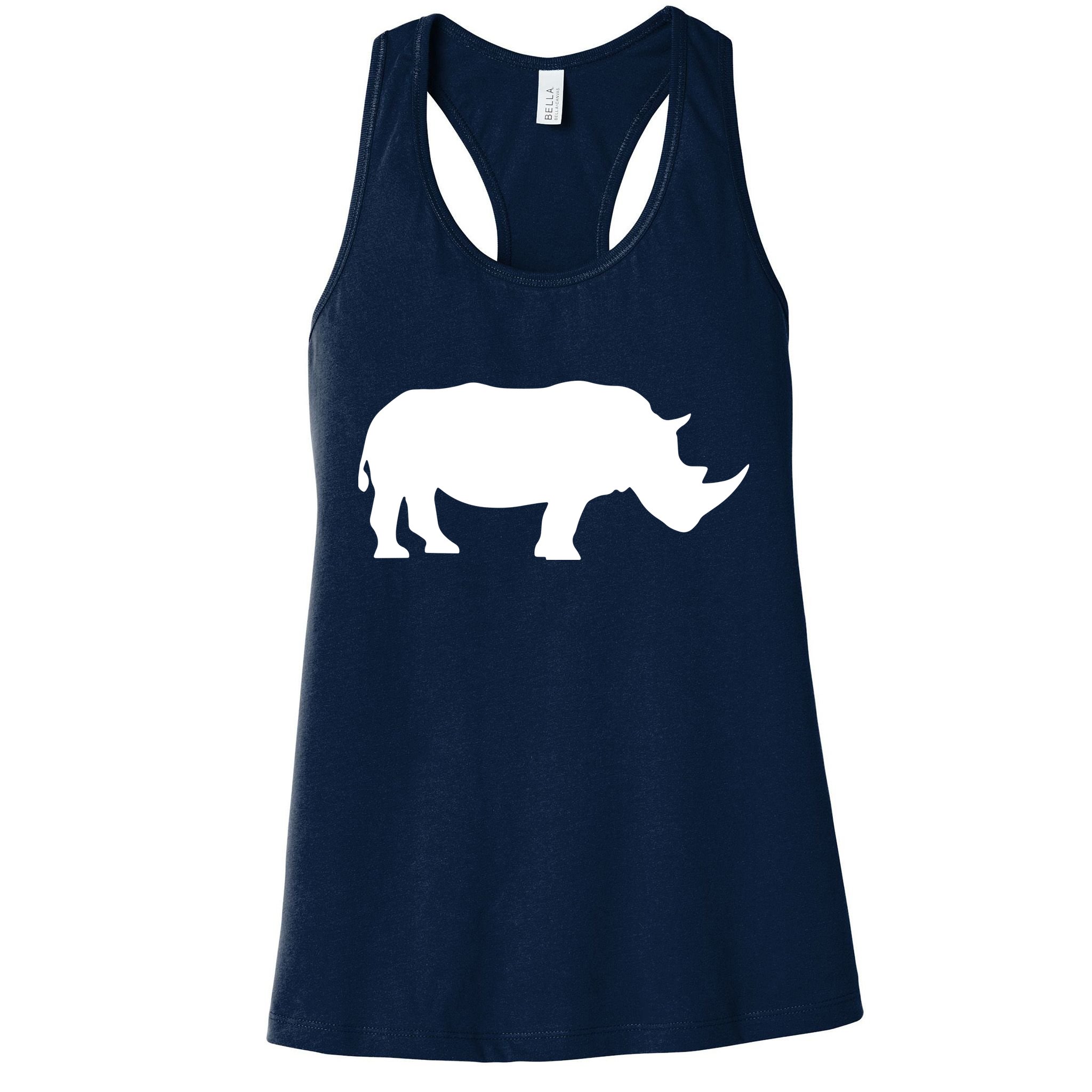 Rhinoceros Rhino Unicorn Wild Animal Lover Womens Tank Top