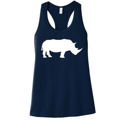 Rhinoceros Rhino Unicorn Wild Animal Lover Women's Racerback Tank