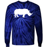 Rhinoceros Rhino Unicorn Wild Animal Lover Tie-Dye Long Sleeve Shirt