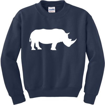Rhinoceros Rhino Unicorn Wild Animal Lover Kids Sweatshirt