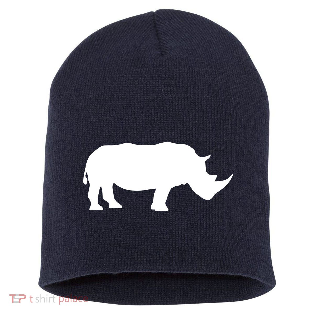 Rhinoceros Rhino Unicorn Wild Animal Lover Short Acrylic Beanie