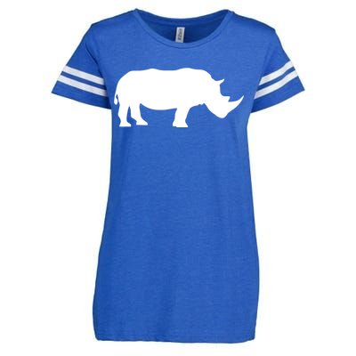 Rhinoceros Rhino Unicorn Wild Animal Lover Enza Ladies Jersey Football T-Shirt