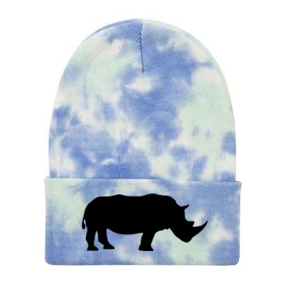 Rhinoceros Rhino Unicorn Wild Animal Lover Tie Dye 12in Knit Beanie