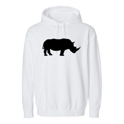 Rhinoceros Rhino Unicorn Wild Animal Lover Garment-Dyed Fleece Hoodie