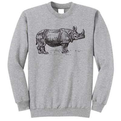 Rhinoceros Rhino Unicorn Wild Animal Lover Tall Sweatshirt