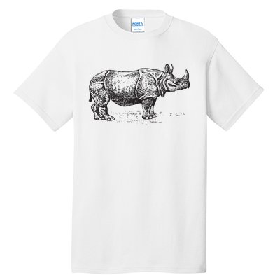 Rhinoceros Rhino Unicorn Wild Animal Lover Tall T-Shirt