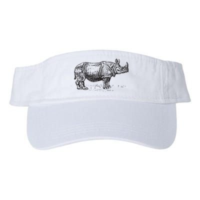 Rhinoceros Rhino Unicorn Wild Animal Lover Valucap Bio-Washed Visor