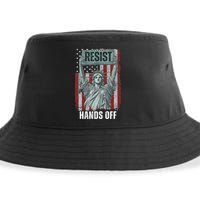 Resist Resistance USA Statue Of Liberty Hands Off Protest Sustainable Bucket Hat