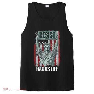 Resist Resistance USA Statue Of Liberty Hands Off Protest PosiCharge Competitor Tank