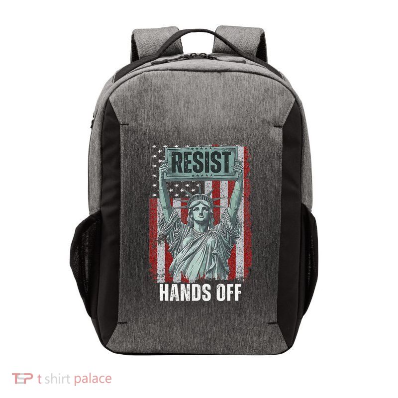 Resist Resistance USA Statue Of Liberty Hands Off Protest Vector Backpack