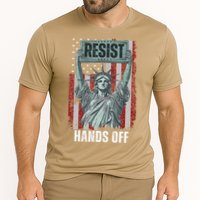 Resist Resistance USA Statue Of Liberty Hands Off Protest Cooling Performance Crew T-Shirt