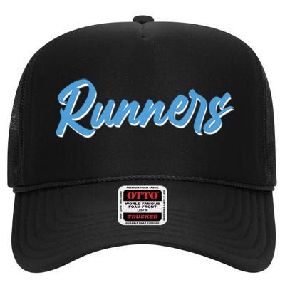 Runners High Crown Mesh Back Trucker Hat