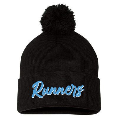 Runners Pom Pom 12in Knit Beanie