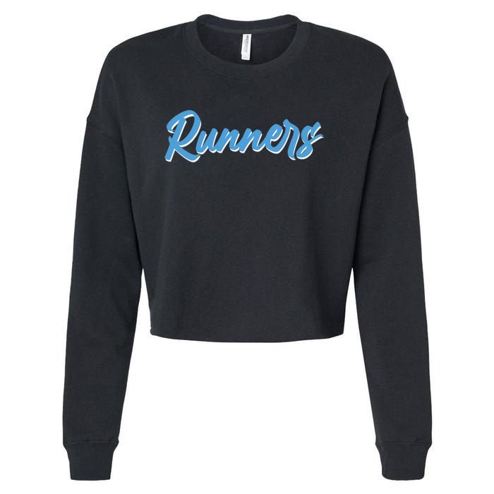 Runners Cropped Pullover Crew